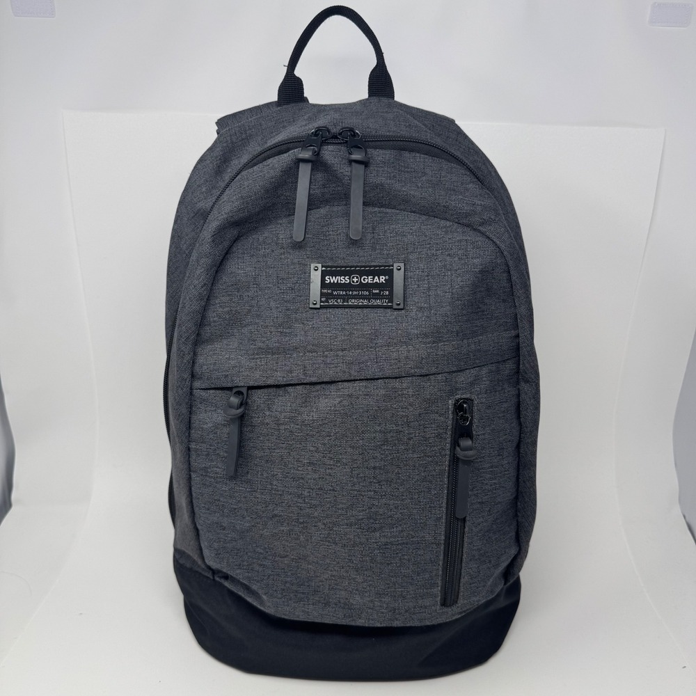 Swiss Gear WTRA-14-JH-3106 J-28 Gray Heather Backpack School Travel Laptop Bag